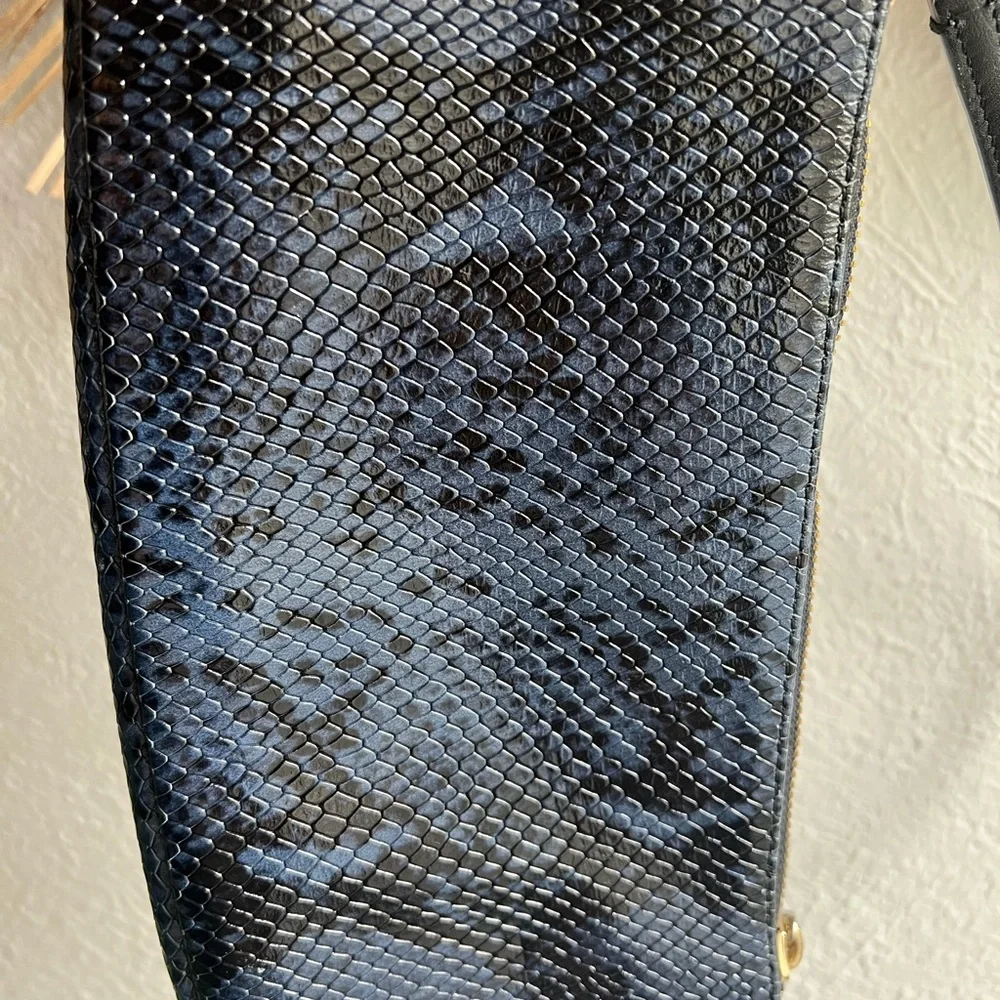 ANINE BING Bianca bag blue snake - Picture 7 of 9